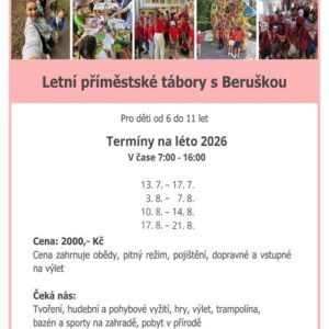 Letní příměstské tábory s Beruškou